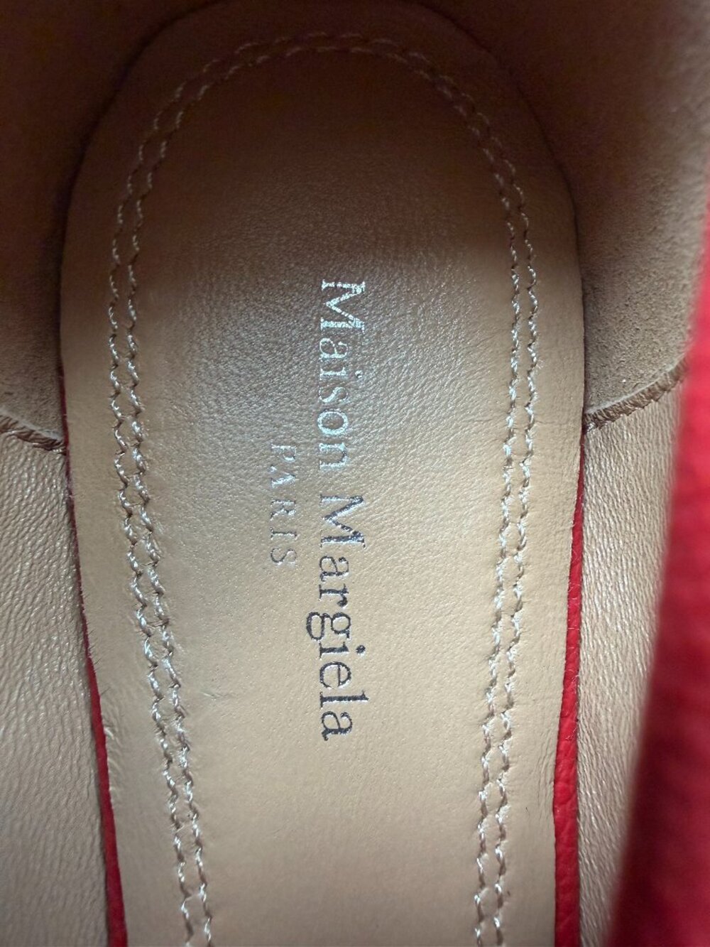 Maison Margiela Women's Red Tabi New Ballerina 37 - Picture 4 of 12